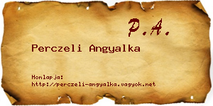 Perczeli Angyalka névjegykártya
